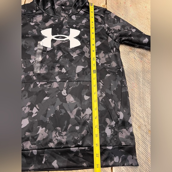 Under Armour Hoodie Kids Youth Large YL Black Camo NEW Armour Fleece 1389394 - Picture 7 of 7